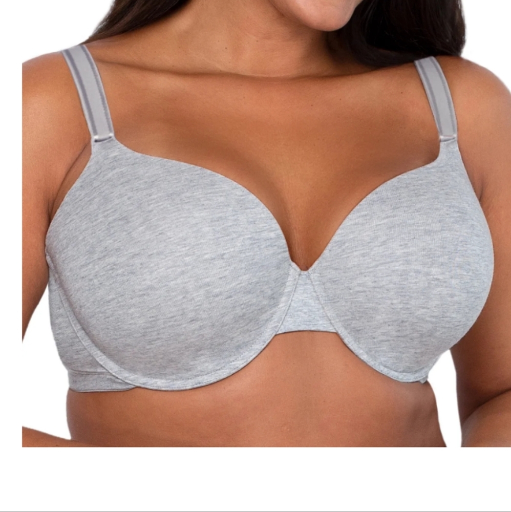 Fruit Of The Loom Tee Shirt Bra 2-Pack   Pink & Grey   Size XXL   NWT - Picture 2 of 16